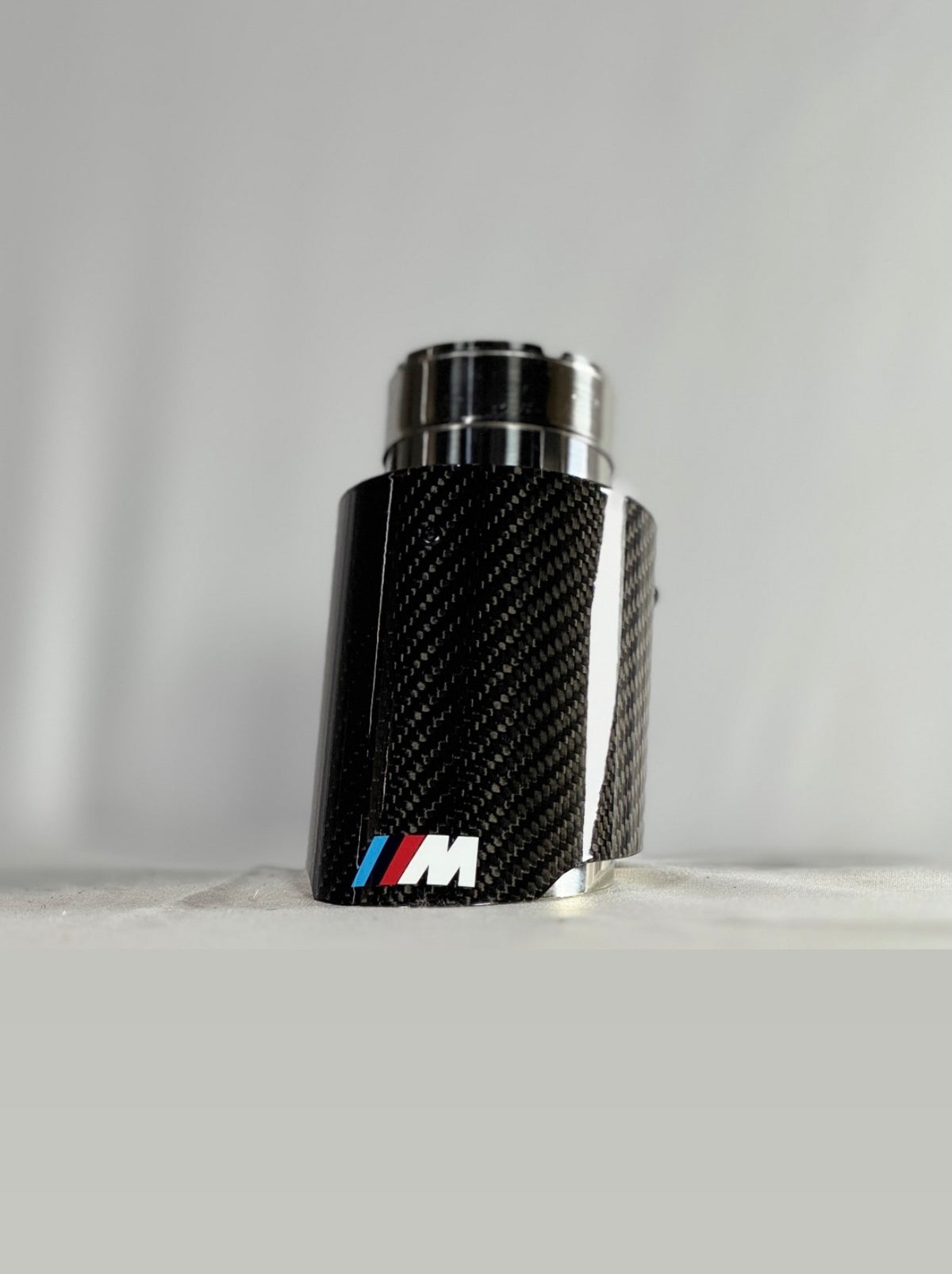 M sports gloss carbon single exhaust tip