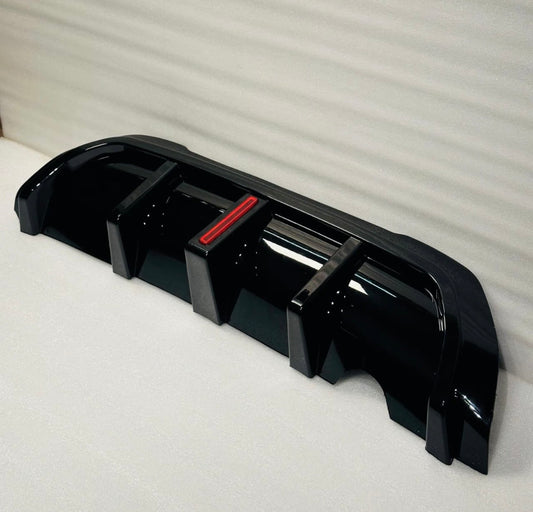 Suzuki fronx BMW style rear bumper diffuser with f1 light | fits in toyota taisor also