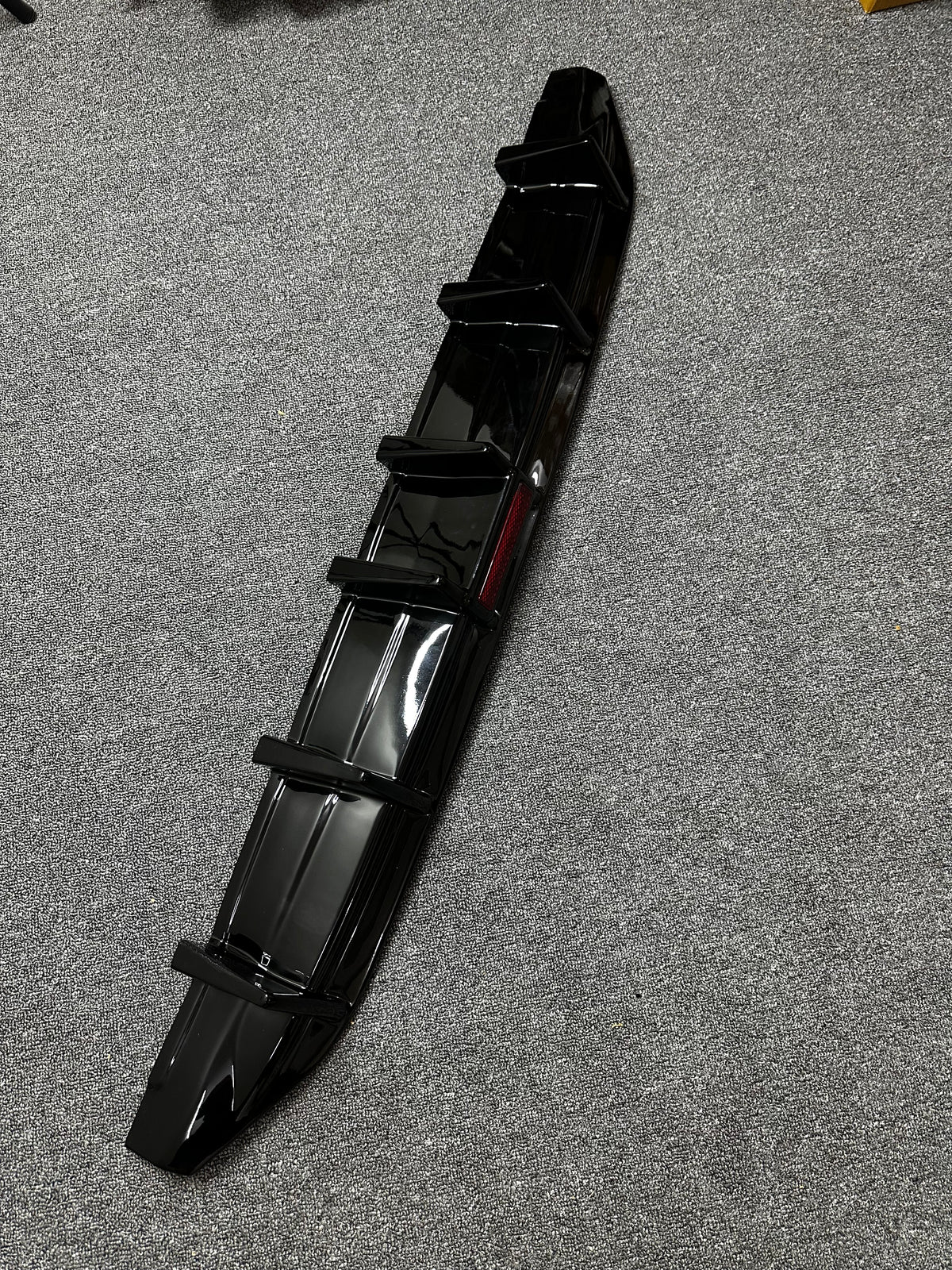 VW Virtus Rear Diffuser with Brake Light | 6-Fin Design