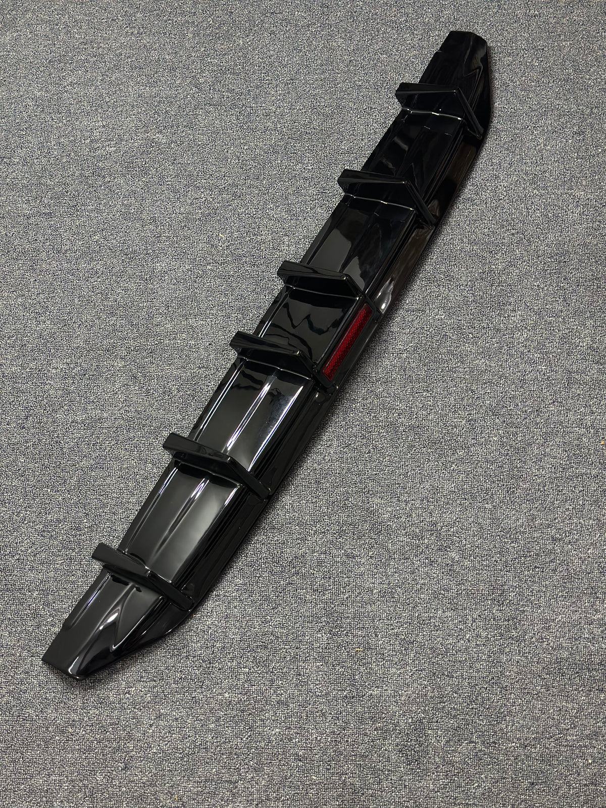VW Virtus Rear Diffuser with Brake Light | 6-Fin Design