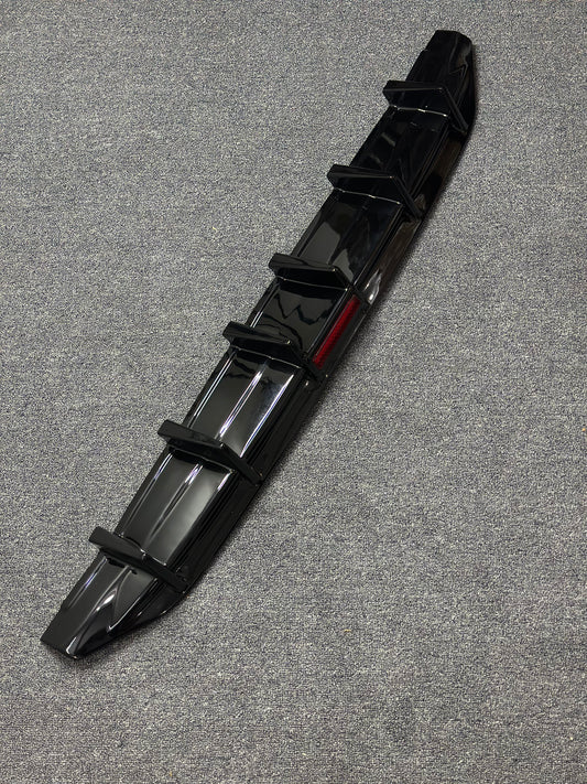 VW Virtus Rear Diffuser with Brake Light | 6-Fin Design
