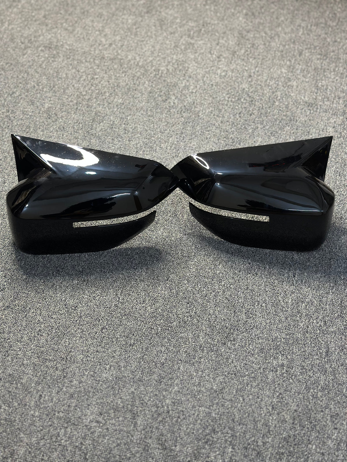 Kia Seltos Batman Style Mirror Covers | Premium ABS Gloss Black (Fits 2026 model)