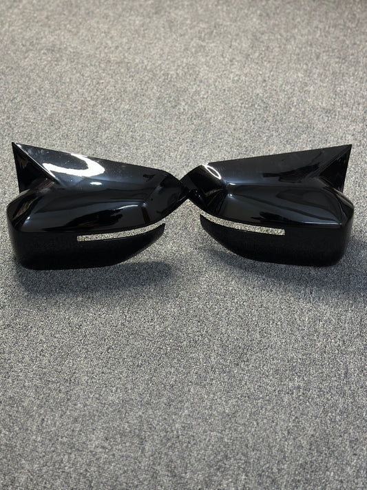 Kia Seltos Batman Style Mirror Covers | Premium ABS Gloss Black (Fits 2026 model)