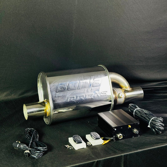Borla single tip valvetronic exhaust with black box